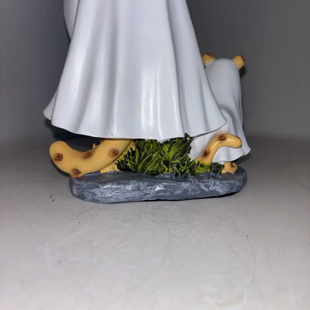Cat Ghost Walking Dog with Coffee Halloween Figurine Cheetah Bat Spotted Tails